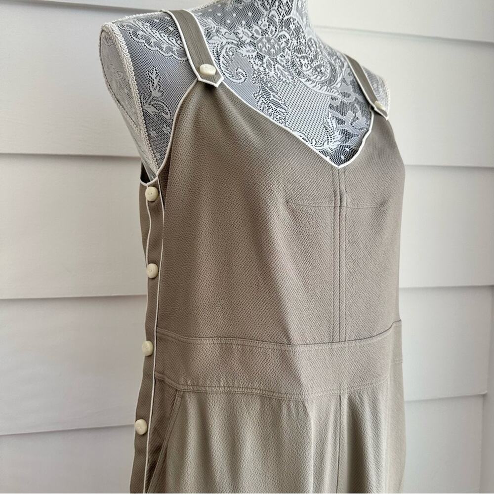 Rag & Bone Tia Tank Jumpsuit In Light Olive Size … - image 6